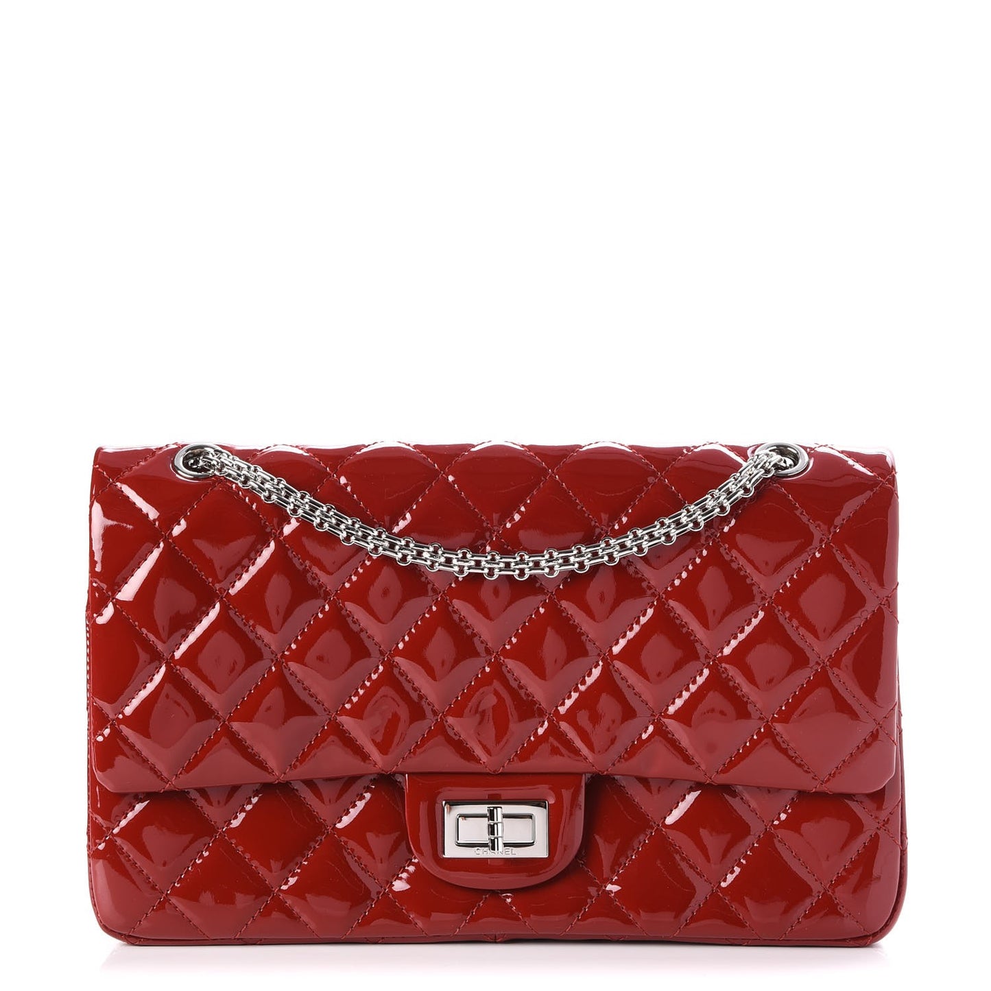 Patent Quilted 2.55 Reissue 227 Flap Red