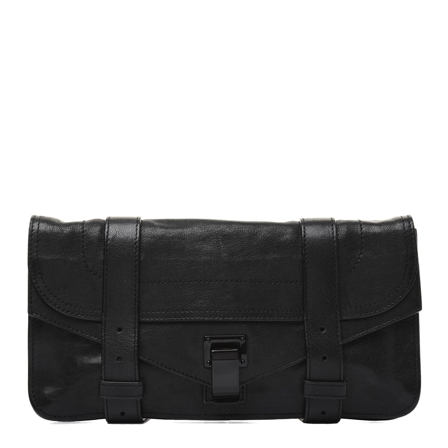 Lambskin PS1 Pochette Clutch Black