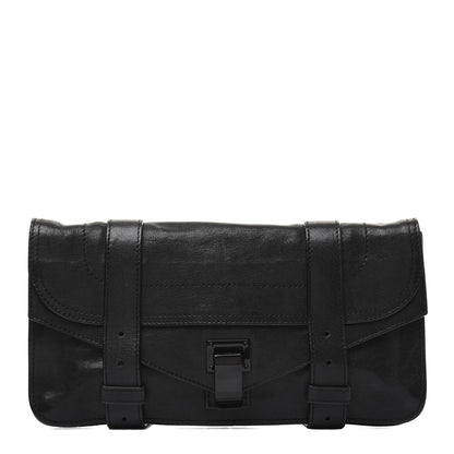 Proenza Schouler Lambskin PS1 Pochette Clutch Black 1 of 17