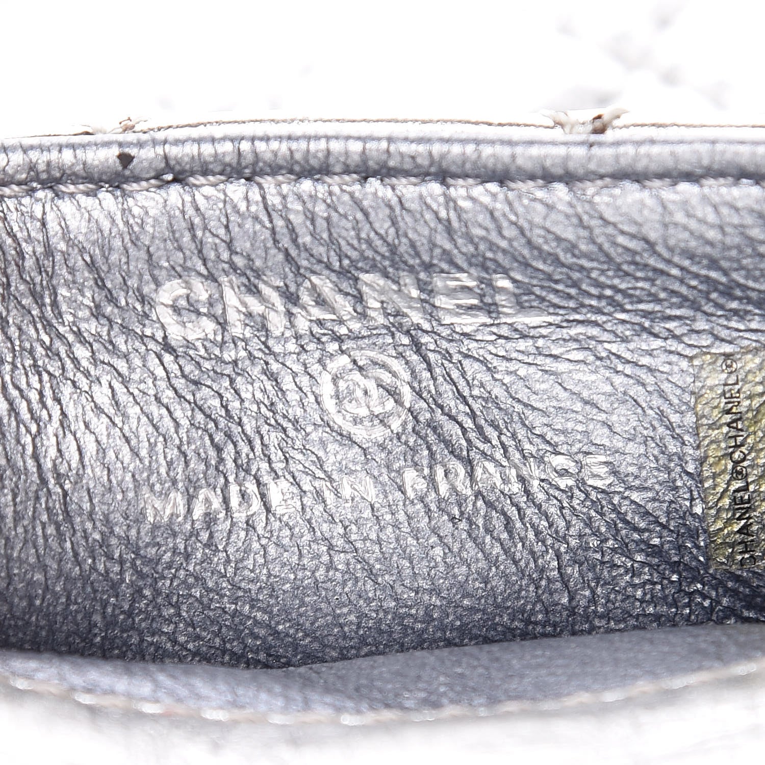 Chanel Metallic Aged Calfskin Quilted 2.55 Reissue Phone Case Silver 8 of 9