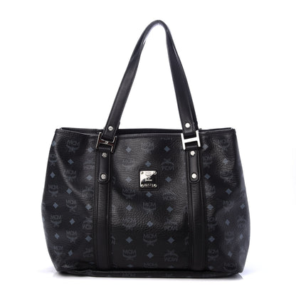 MCM Visetos Shopping Tote Black 1 of 9