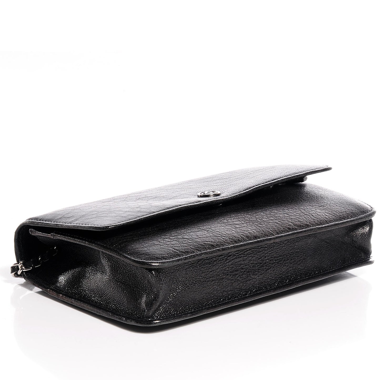 Goatskin Wallet on Chain WOC Black