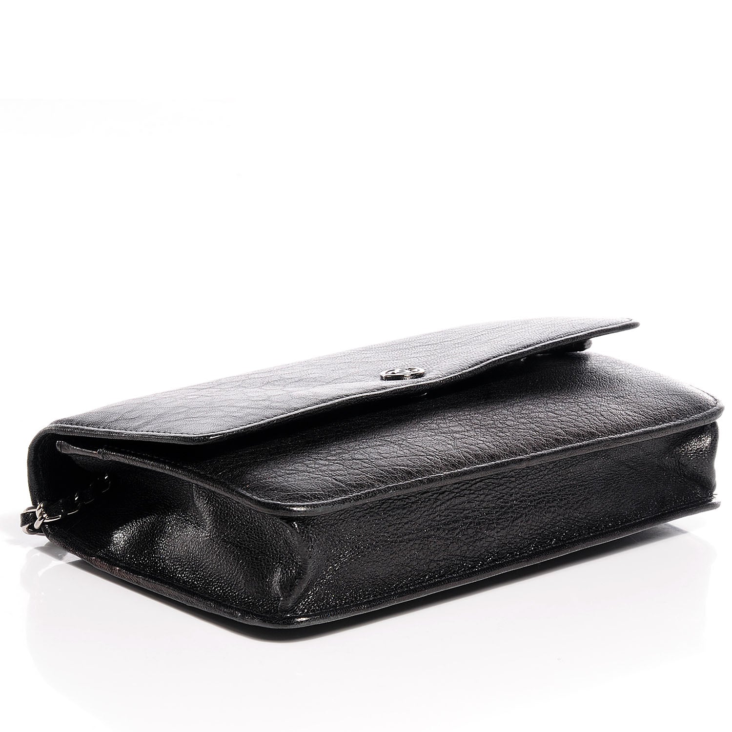 Chanel Goatskin Wallet on Chain WOC Black 4 of 9