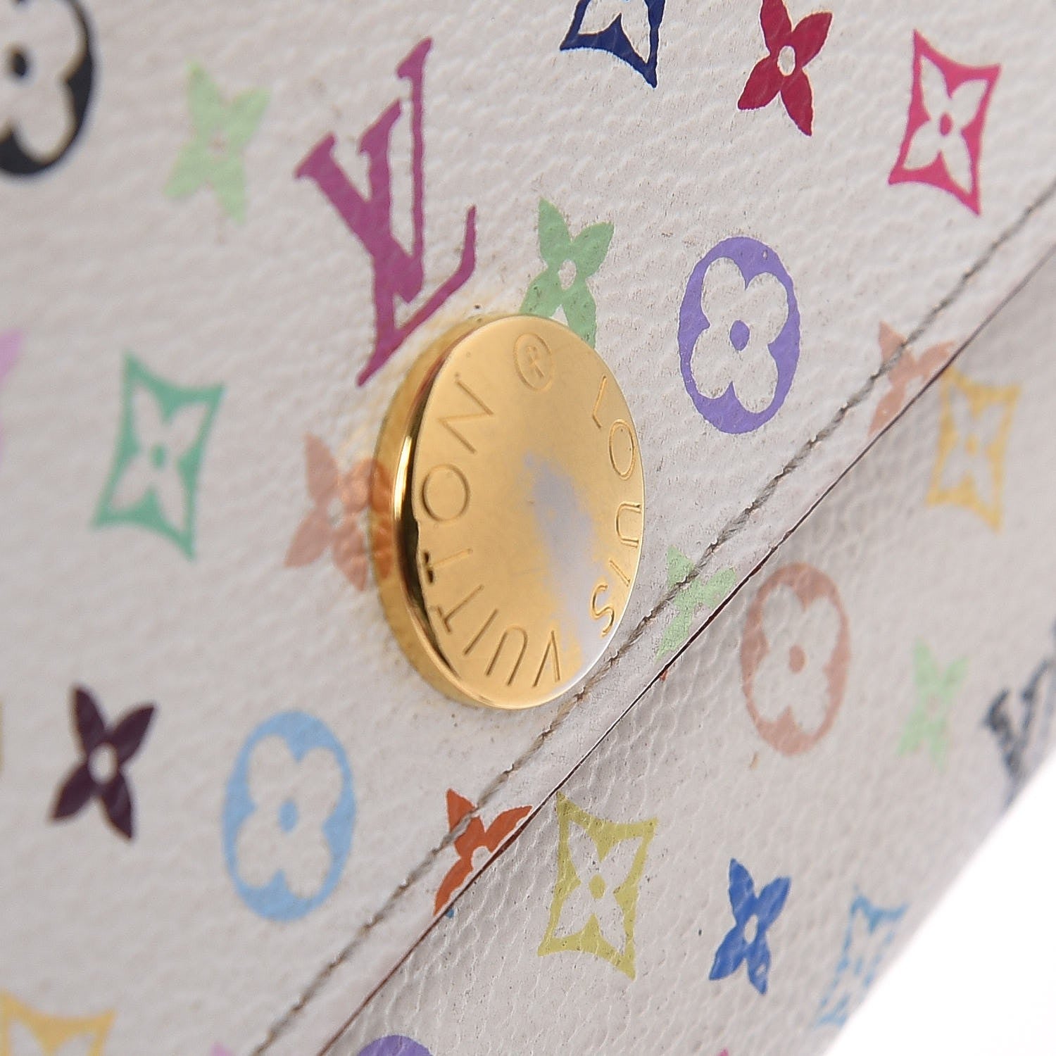 Louis Vuitton Monogram Multicolor Sarah Wallet Black 10 of 10