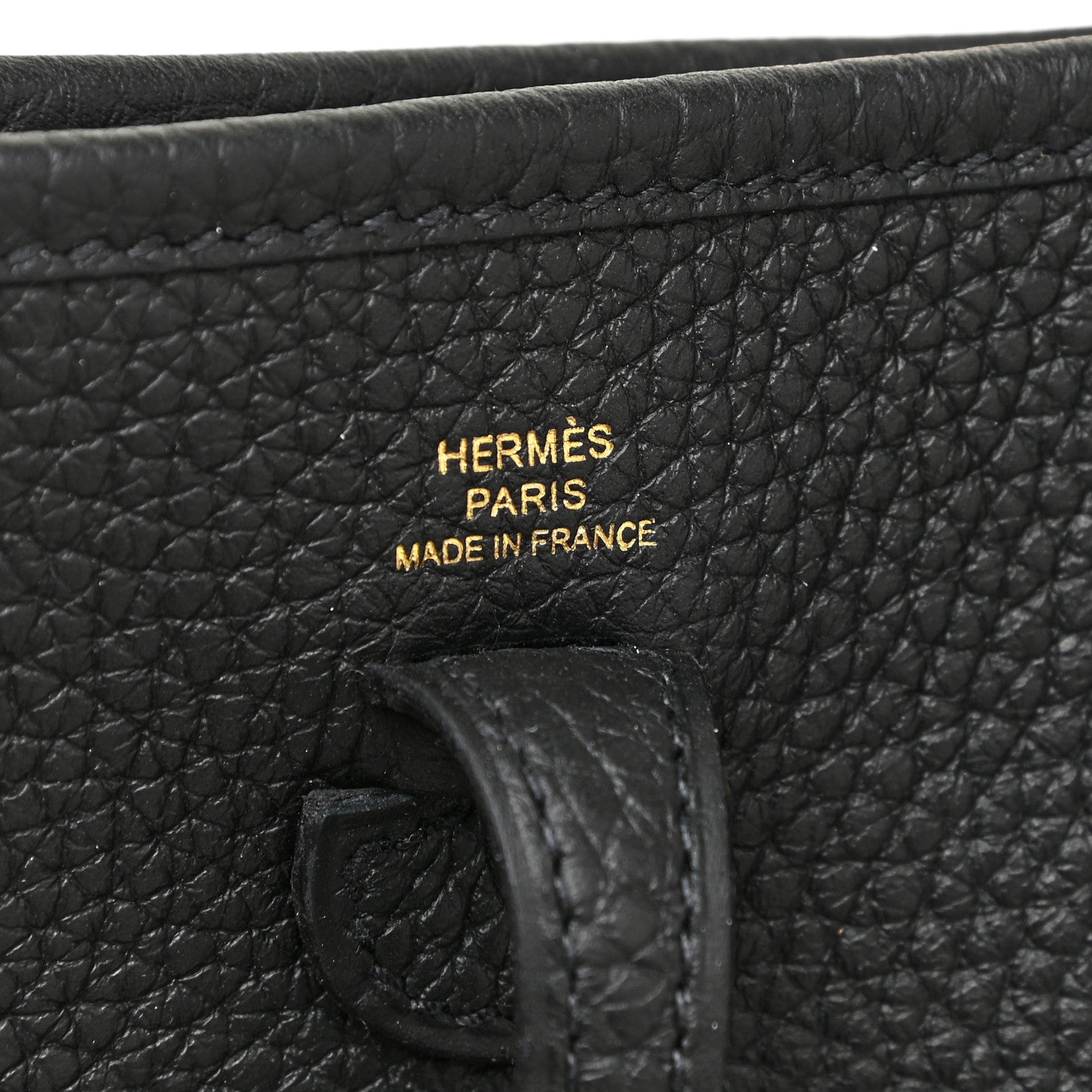 Hermes Taurillon Clemence Evelyne TPM Black 6 of 11