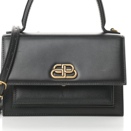 Balenciaga Box Calfskin XS Sharp Top Handle Bag Black 8 of 15