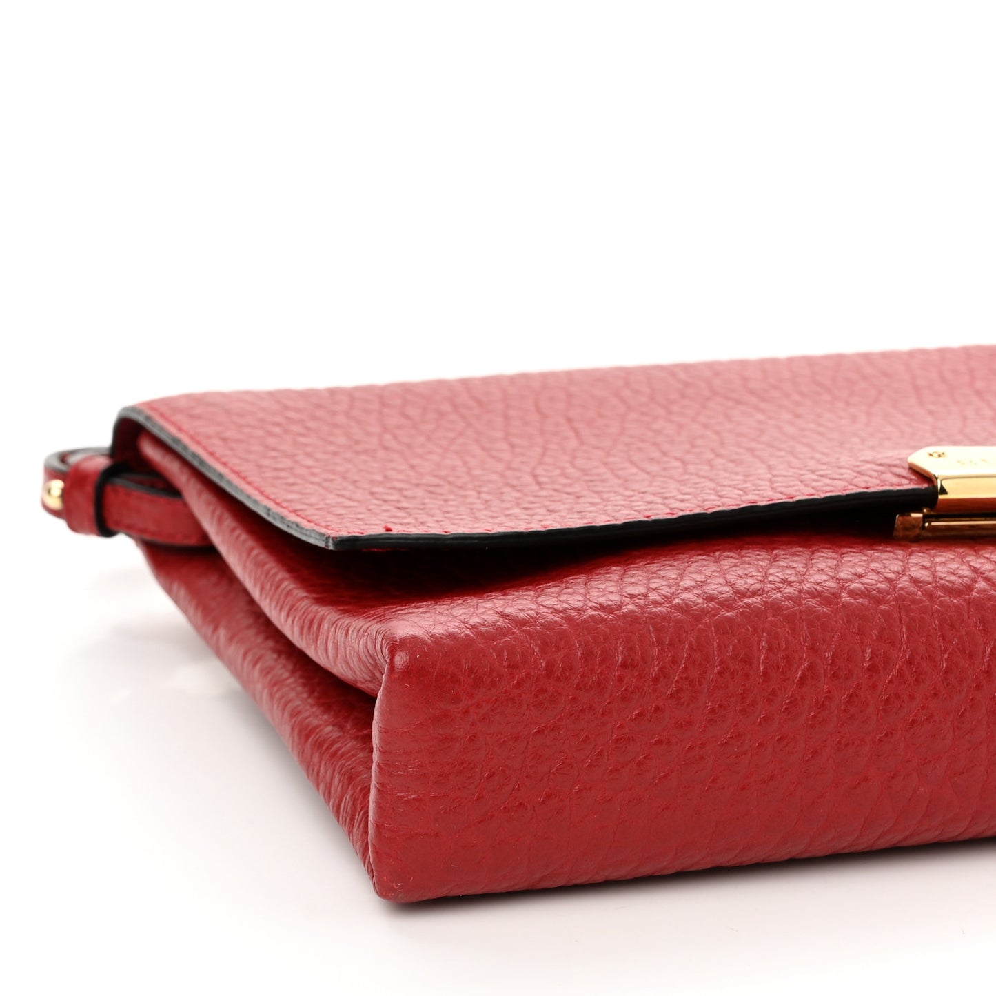 Signature Grain Vintage Finish Langley Crossbody Red