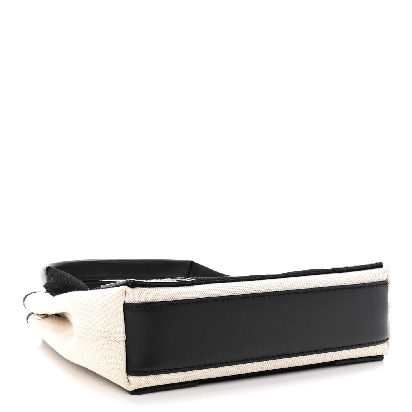 Cotton Canvas Calfskin Navy Cabas XS Natural Black