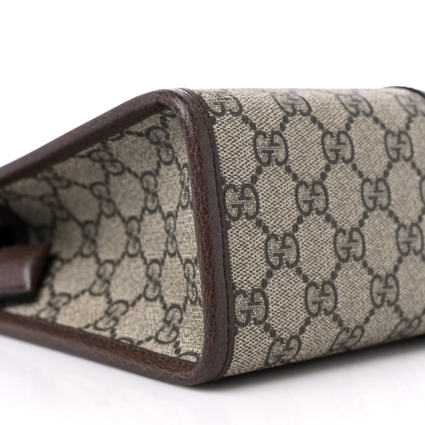 GG Supreme Monogram Web Ophidia GG Toiletry Case Beige New Acero