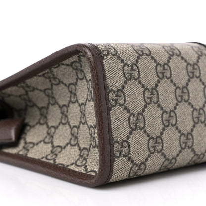 Gucci GG Supreme Monogram Web Ophidia GG Toiletry Case Beige New Acero 8 of 9