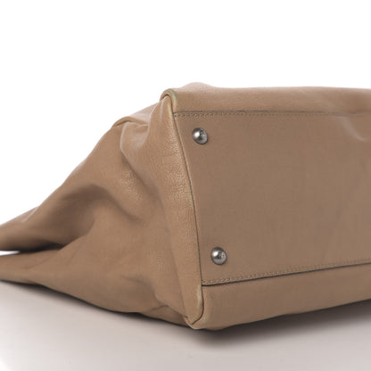 Fendi Goatskin Zucca Large Peekaboo Iconic Satchel Brown 8 of 11