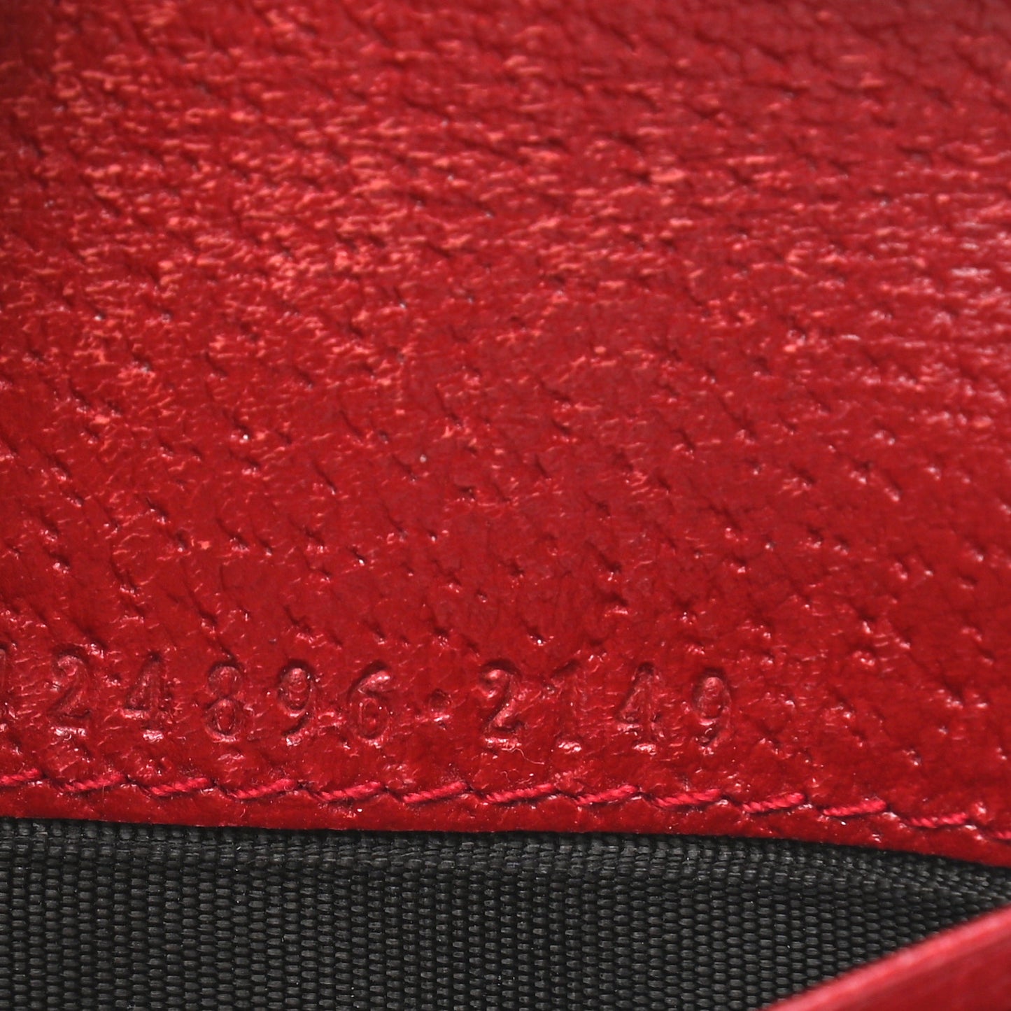 GG Supreme Monogram Tian Card Case Beige Multicolor Red