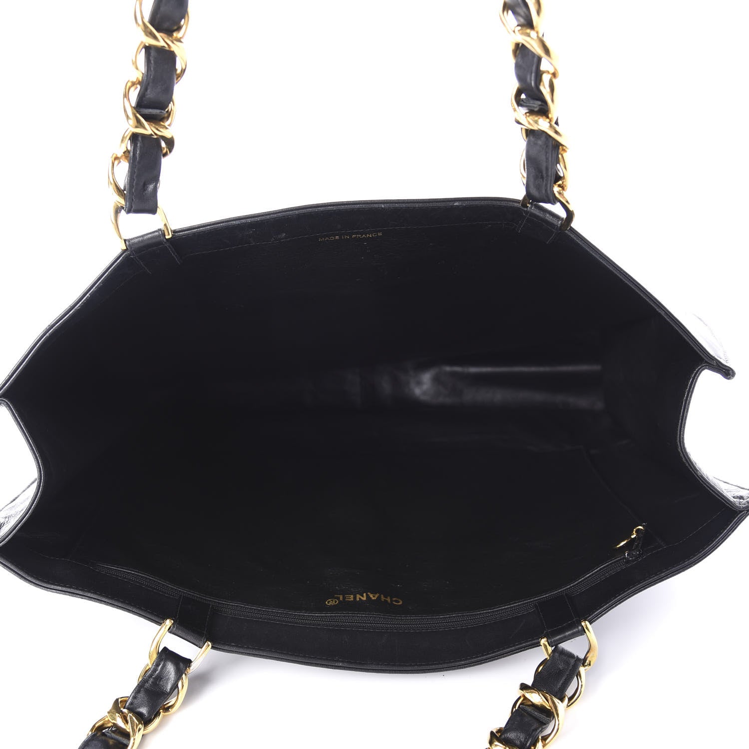 Chanel Lambskin CC Tote Black 5 of 11