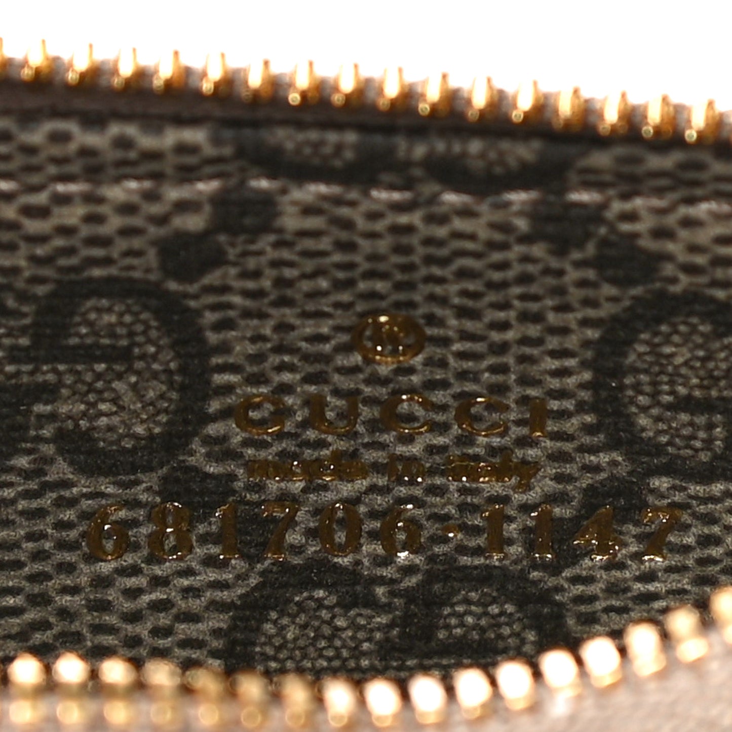 X BALENCIAGA GG Supreme Monogram Logo Card Case With Strap Beige Ebony