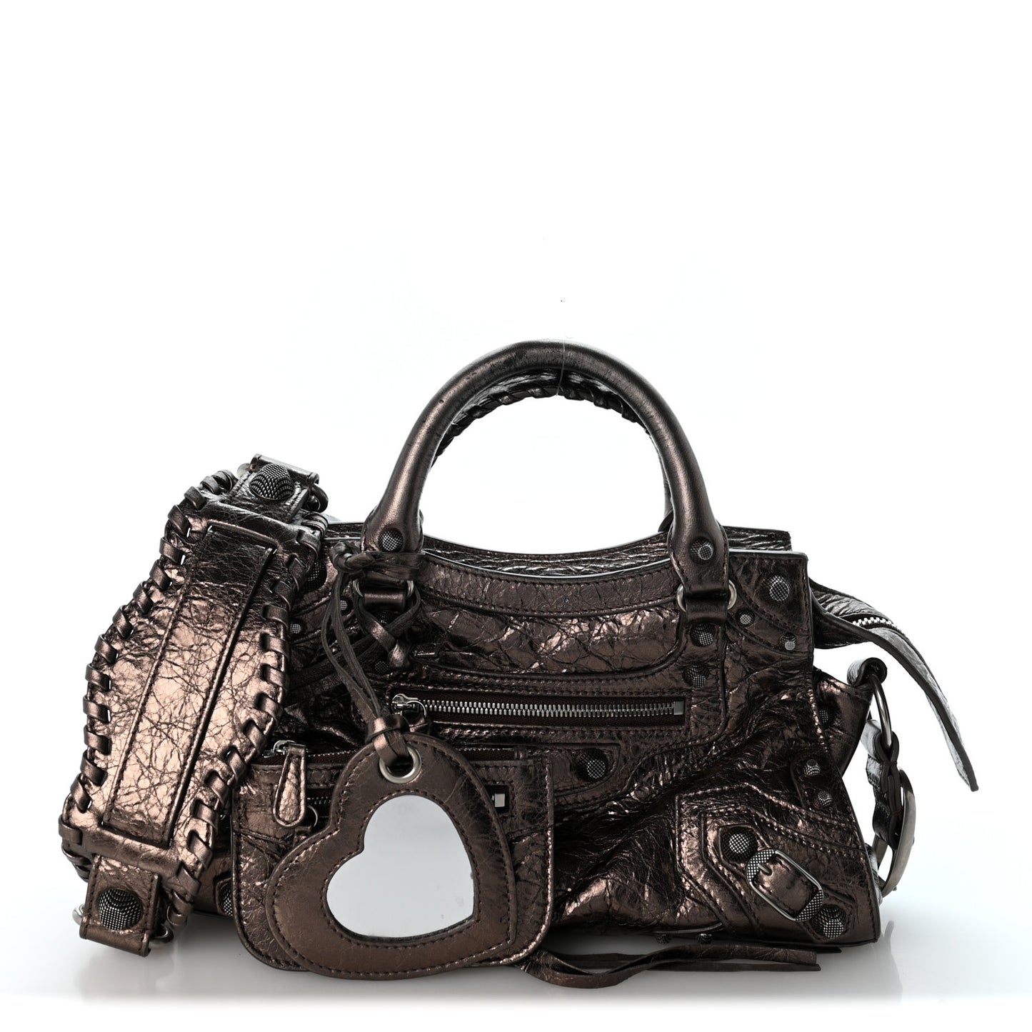 Metallic Agneau Arena Neo Cagole City Dark Bronze