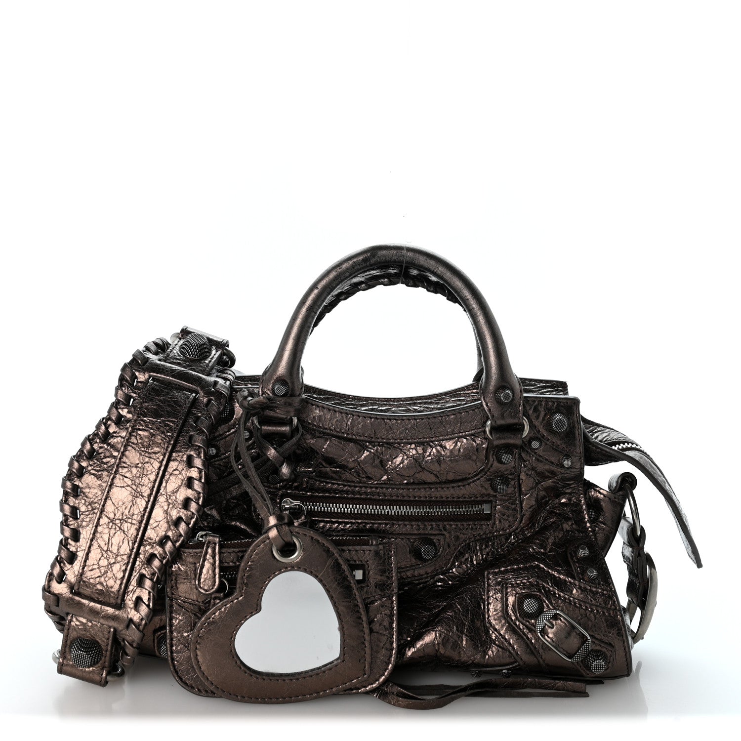 Balenciaga Metallic Agneau Arena Neo Cagole City Dark Bronze 3 of 14