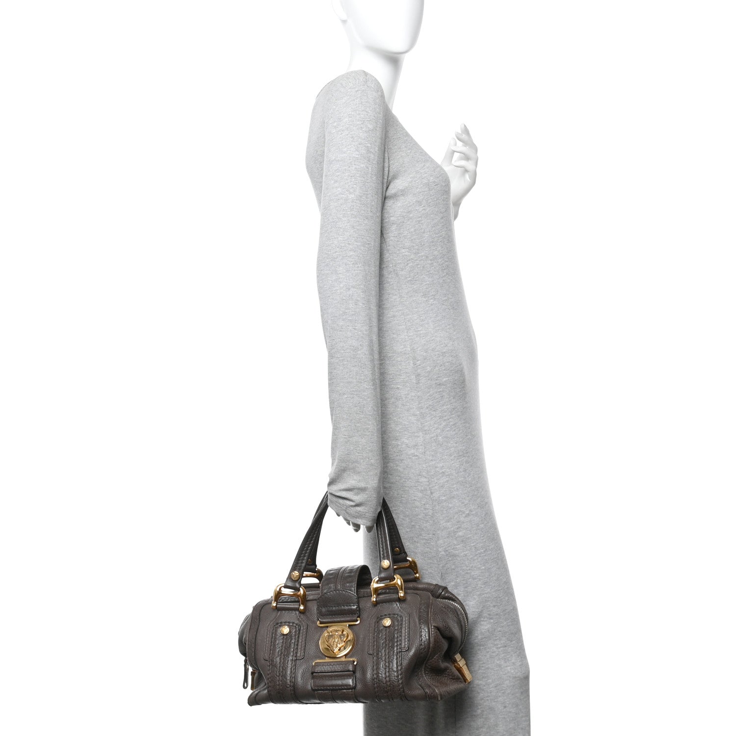 Gucci Guccissima Aviatrix Medium Boston Chocolate 2 of 16