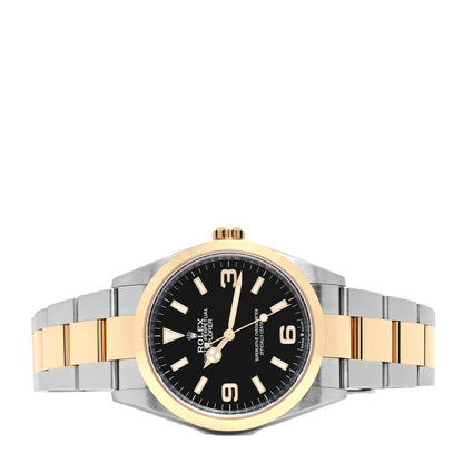 Rolex Stainless Steel 18K Yellow Gold 36mm Oyster Perpetual Explorer Watch Black 124273 2 of 5