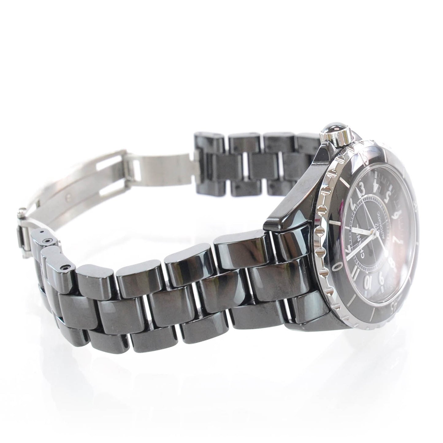 Stainless Steel Ceramic 38mm J12 Automatic Watch Black
