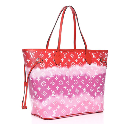 Louis Vuitton Monogram Escale Neverfull MM Rouge 3 of 9