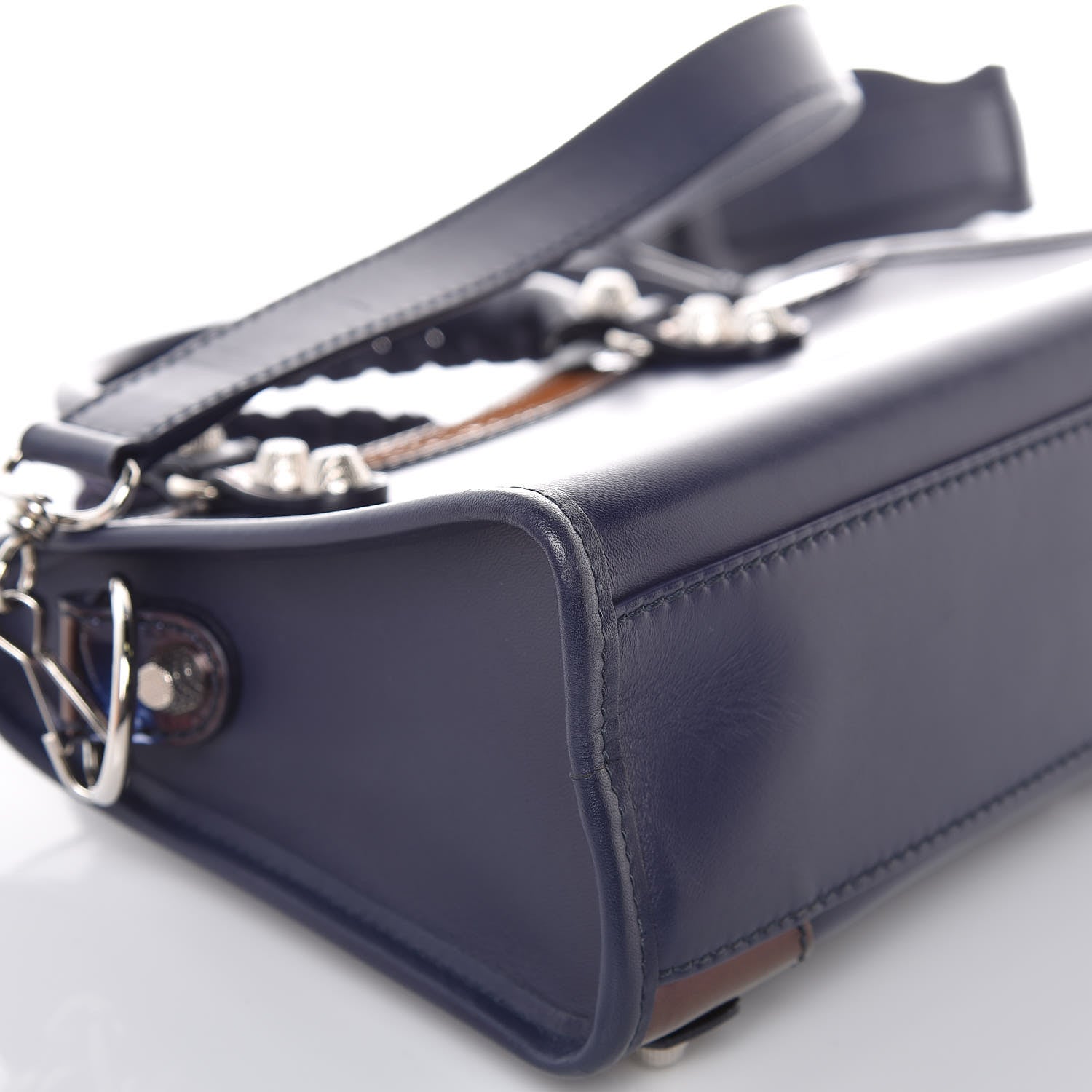 Balenciaga Smooth Calfskin Metallic Patent Giant 12 Silver Hardware Mini City Ultraviolet 11 of 15