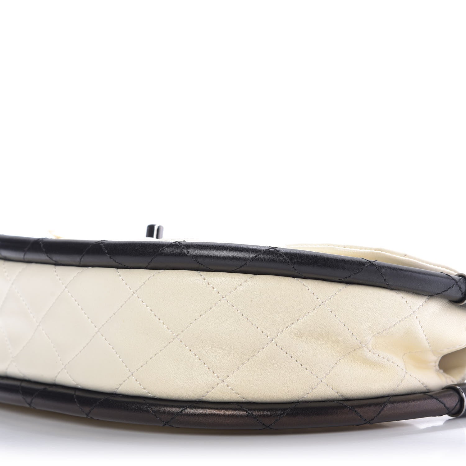 Chanel Quilted Lambskin Small Hula Hoop Flap Ivory 7 of 10