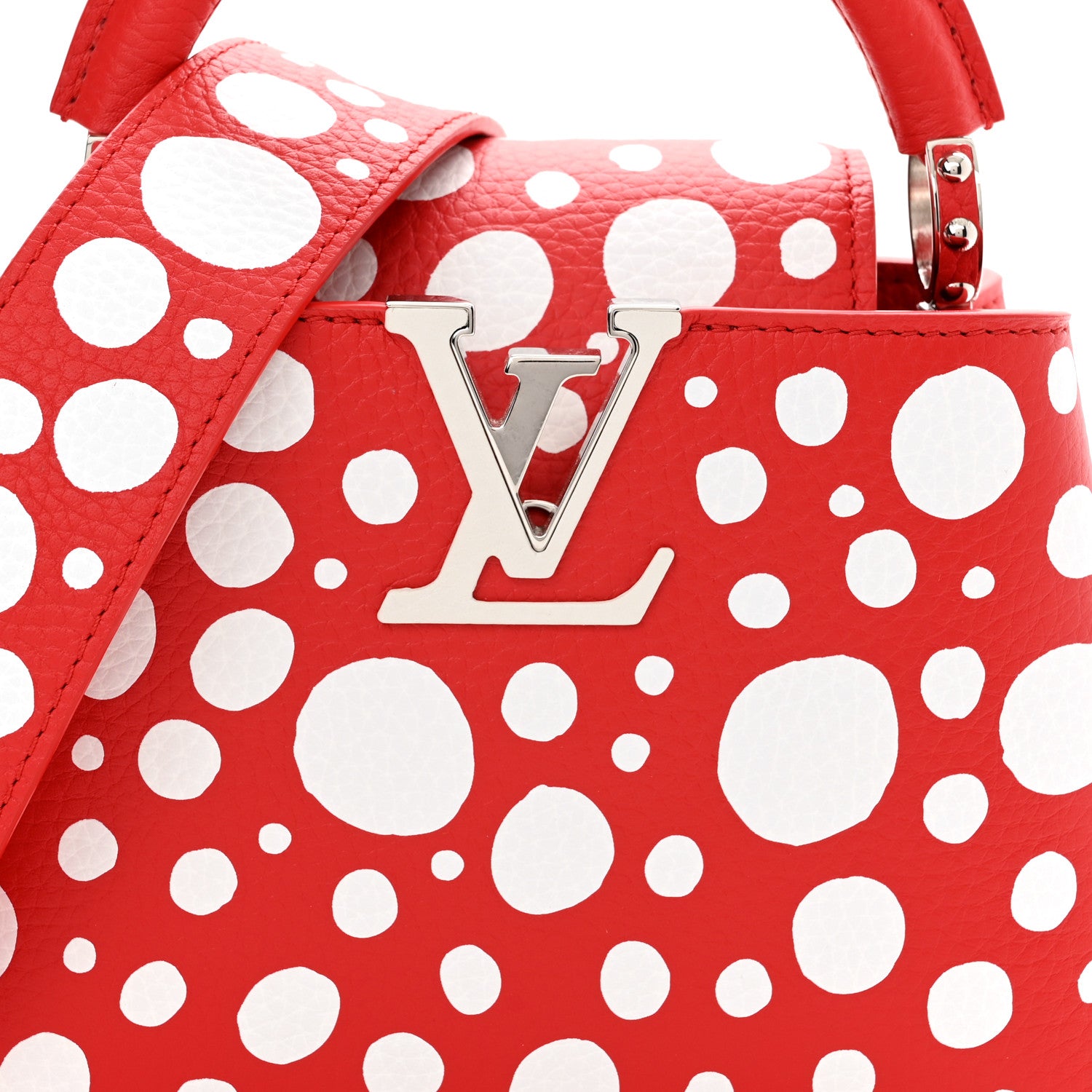 Louis Vuitton LV X YK Taurillon Capucines Mini Red White 6 of 8