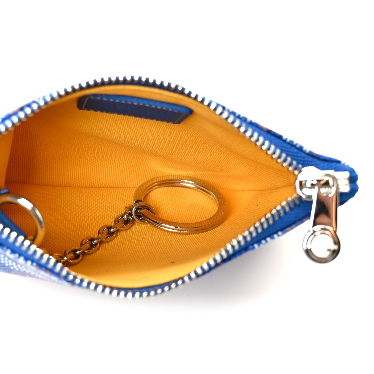 Goyardine Nano Senat Key Pouch Blue