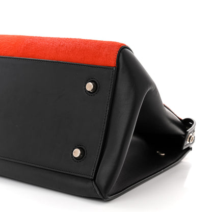 Celine Pony Hair Medium Edge Shoulder Bag Vermillion 10 of 15