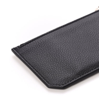 Saint Laurent Grained Calfskin 5 Fragments Zip Pouch Card Holder Black 5 of 9