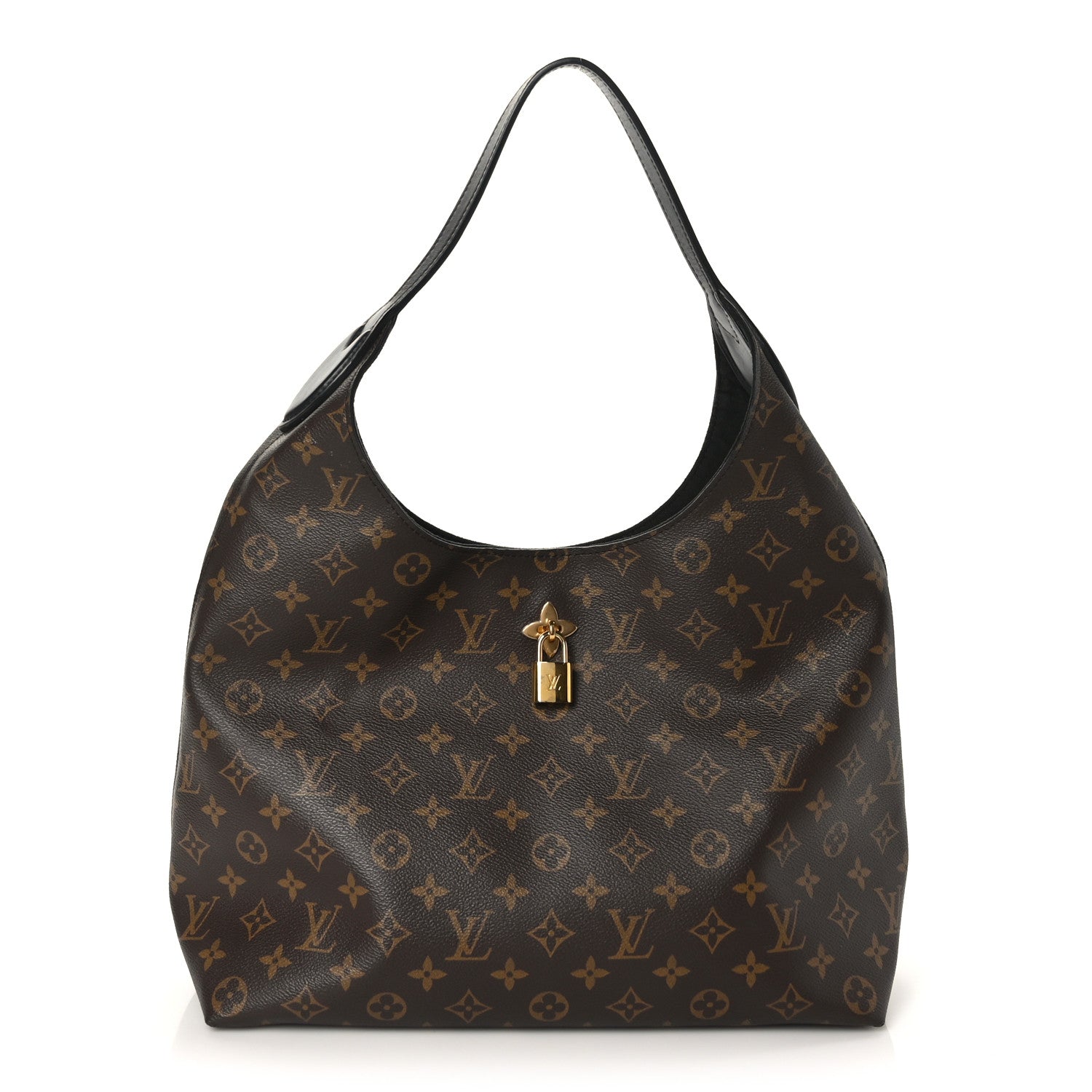 Louis Vuitton Monogram Flower Hobo Black 1 of 9