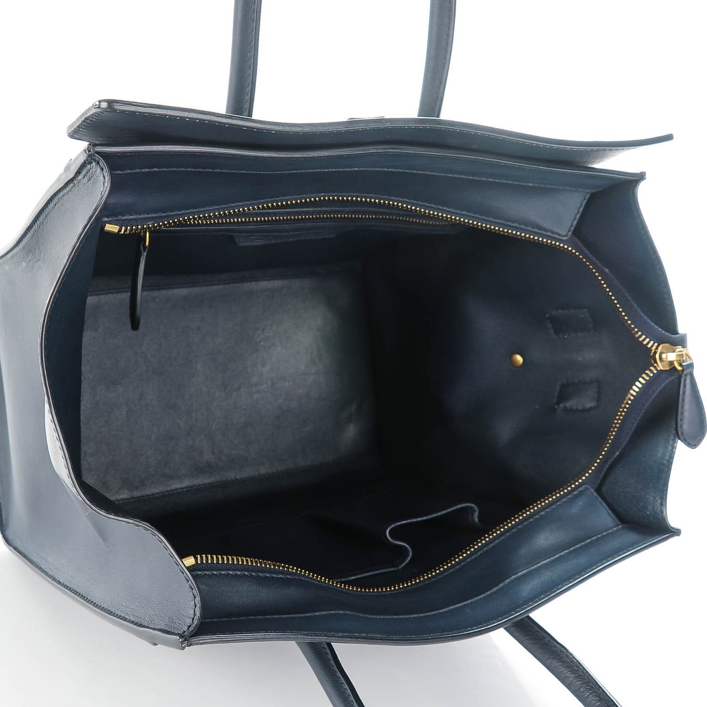 Smooth Calfskin Mini Luggage Navy Blue