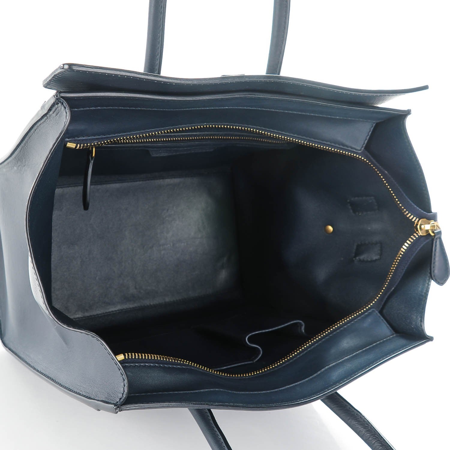 Celine Smooth Calfskin Mini Luggage Navy Blue 5 of 8