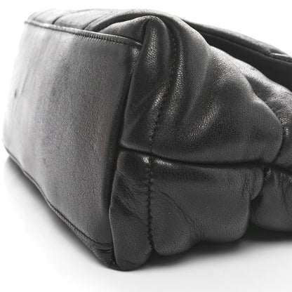 Saint Laurent Lambskin Quilted Small Loulou Puffer Monogram Chain Satchel Black 11 of 11