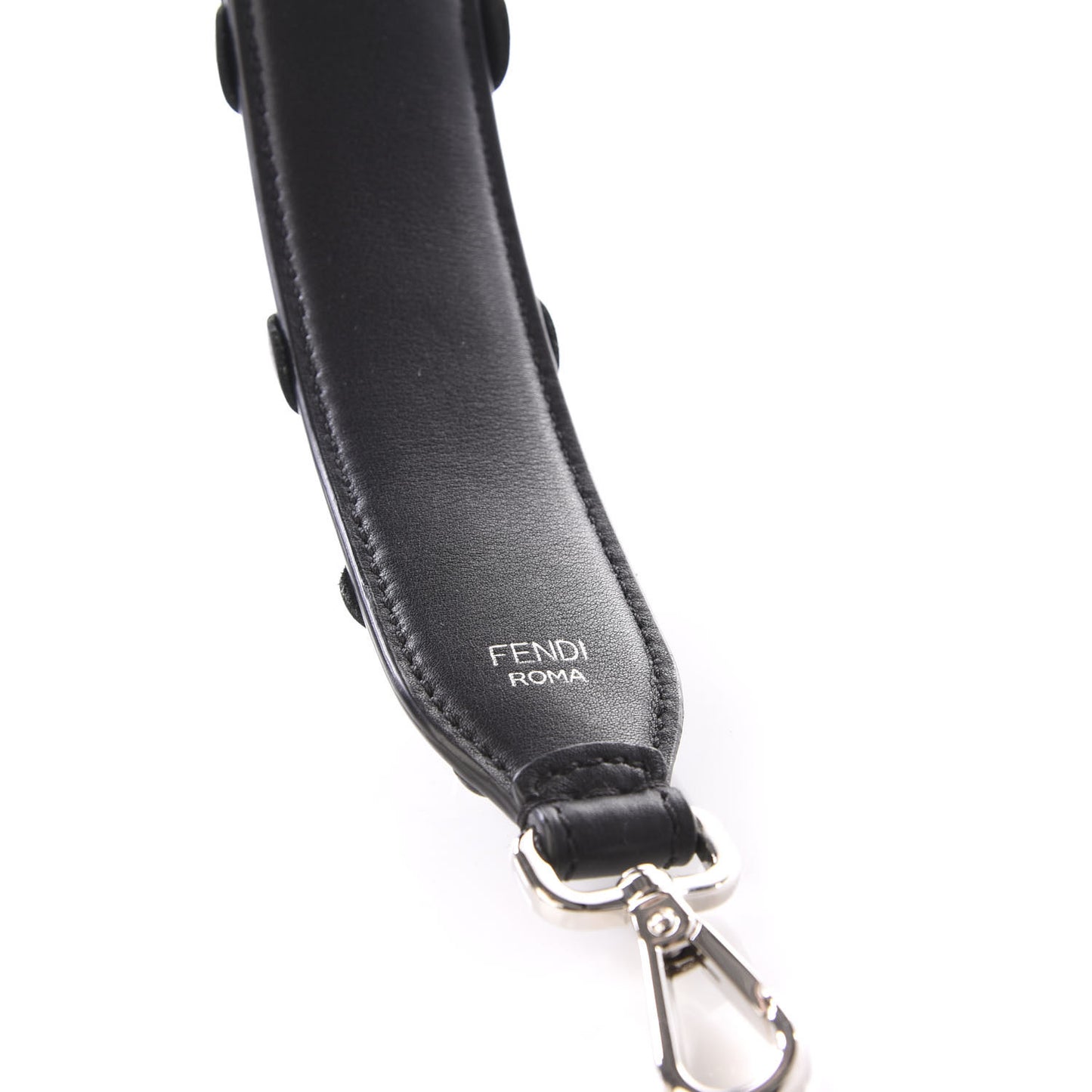 Vitello Dolce Nappa Patent Flowerland Studded Strap You Black