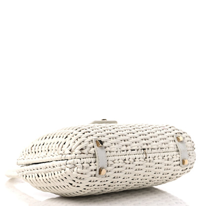 Salvatore Ferragamo Woven Handle Satchel White 4 of 12