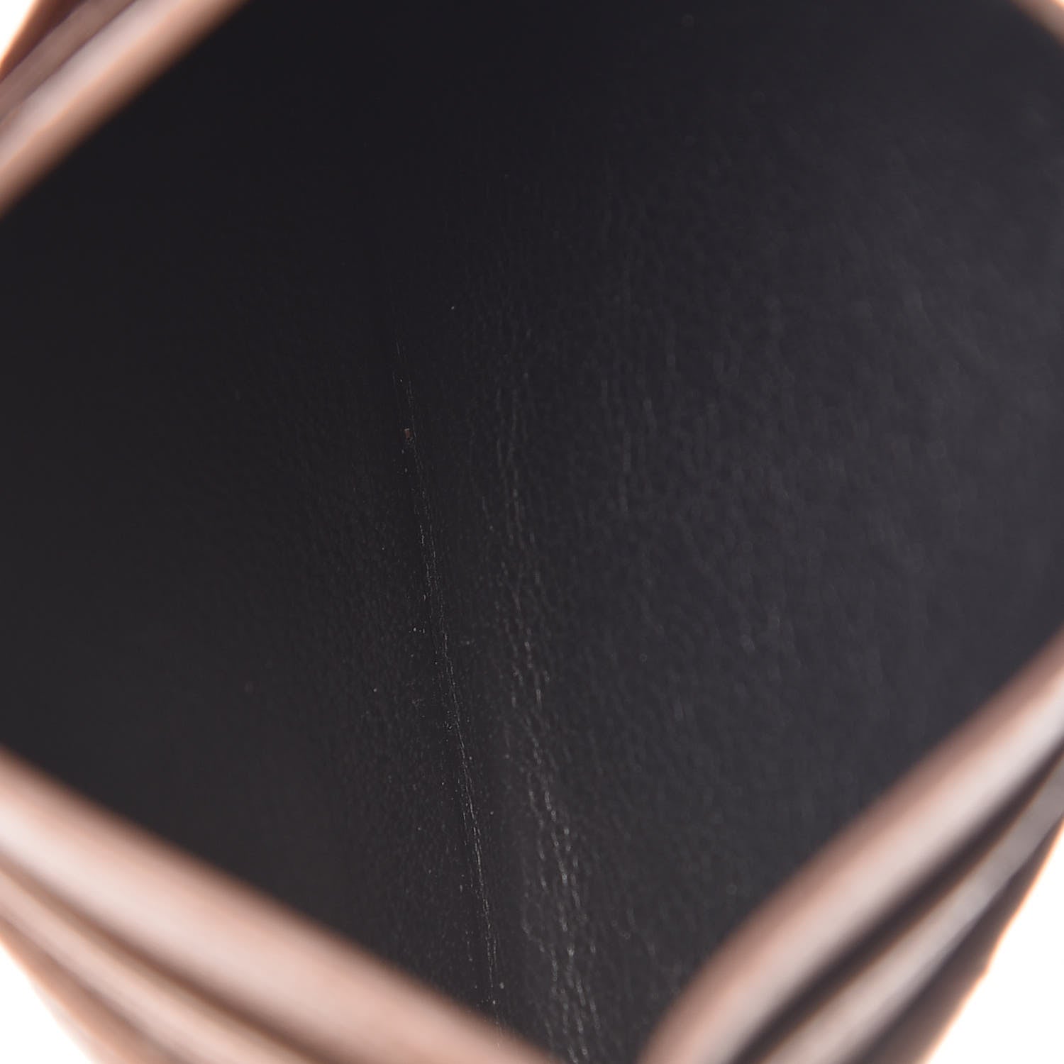Saint Laurent Grain De Poudre Matelasse Chevron Monogram Credit Card Case Dark Beige 5 of 14