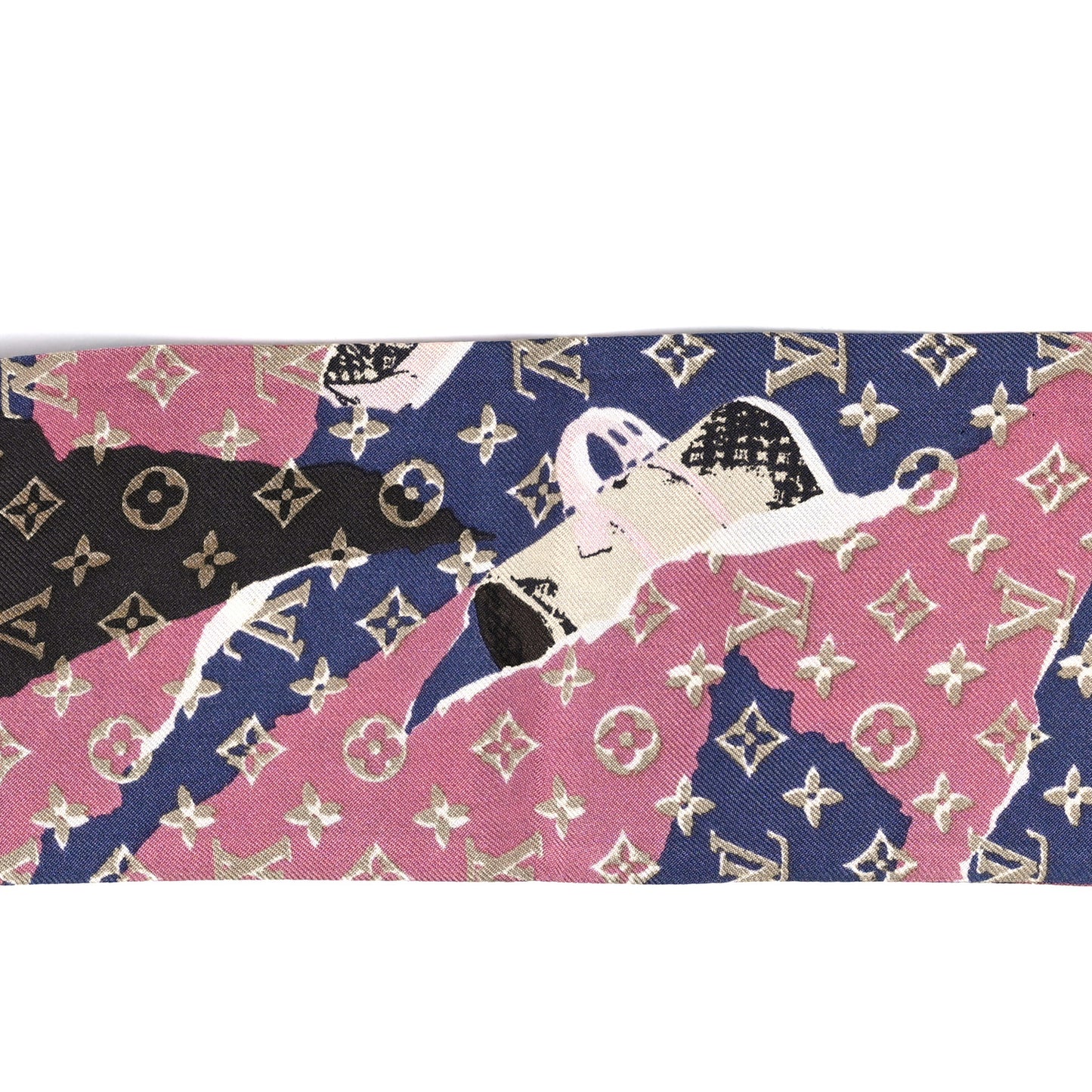 Silk Monogram Wallpaper Bandeau