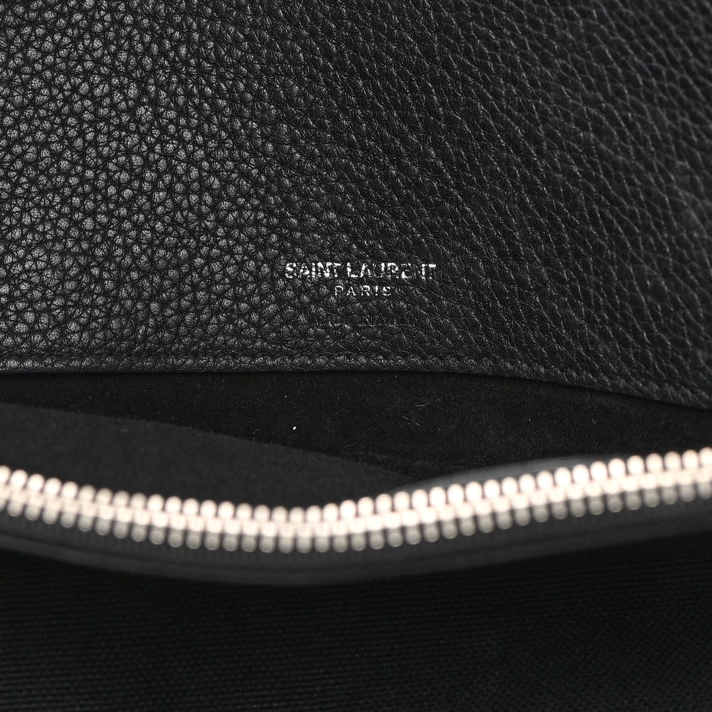 Grained Calfskin Medium Souple Sac De Jour Black