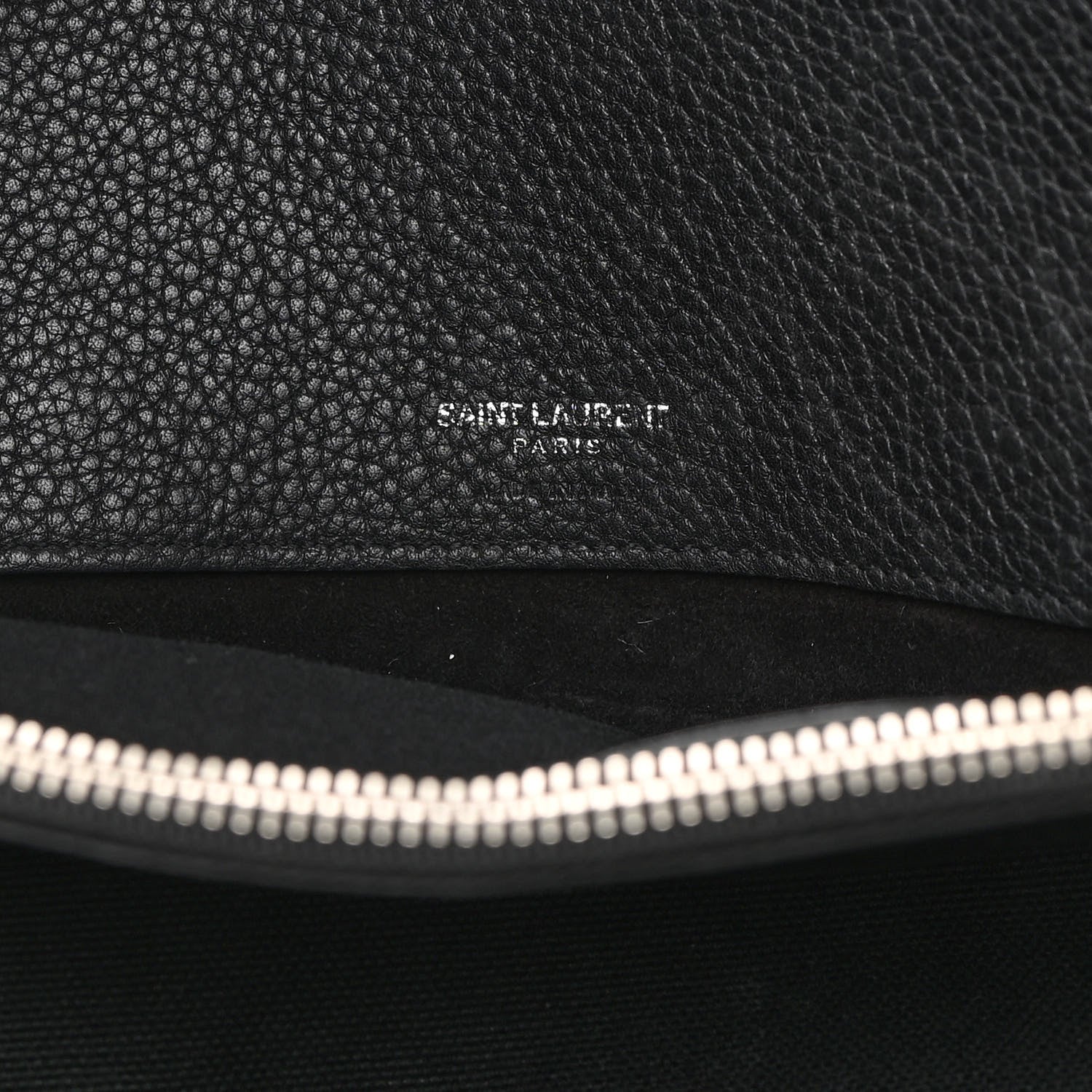 Saint Laurent Grained Calfskin Medium Souple Sac De Jour Black 6 of 25