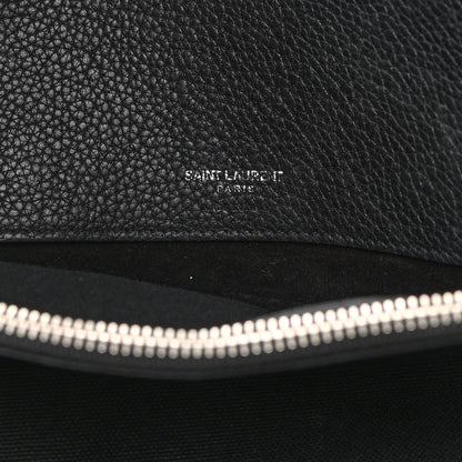 Saint Laurent Grained Calfskin Medium Souple Sac De Jour Black 6 of 25