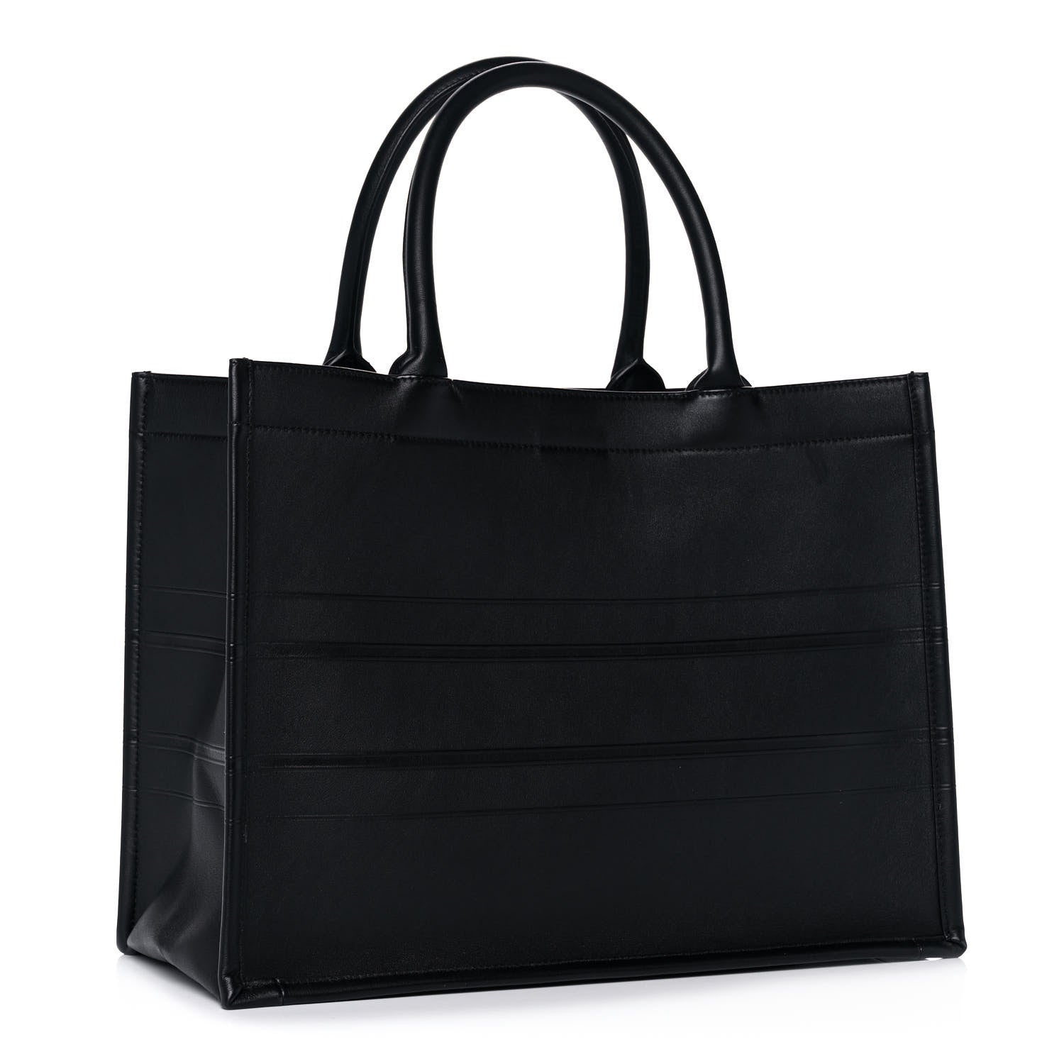 Christian Dior Calfskin Embossed Medium Book Tote Black 3 of 13