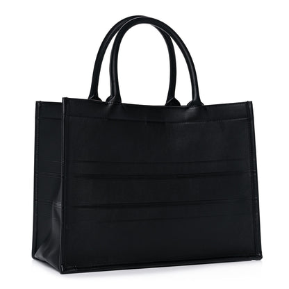 Christian Dior Calfskin Embossed Medium Book Tote Black 3 of 13