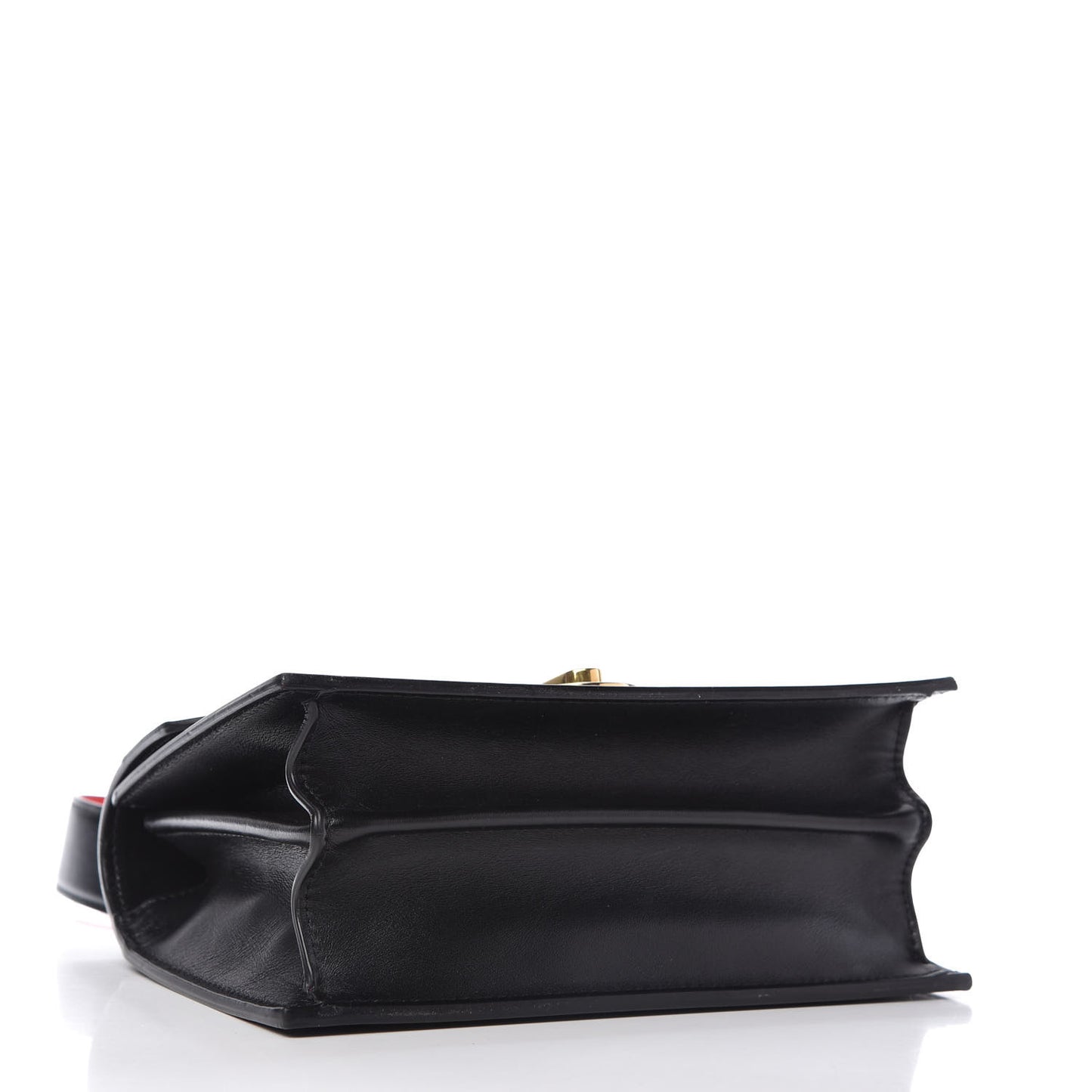 Calfskin Large Elisa Shoulder Bag Black