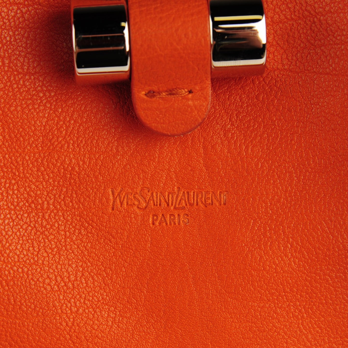 Calfskin Large Muse Orange