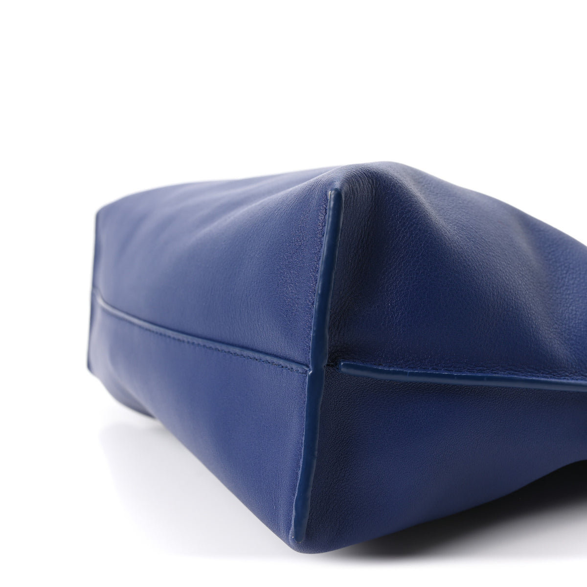 Satin Calfskin Monochrome Flamenco Knot Clutch Deep Purple Glaze