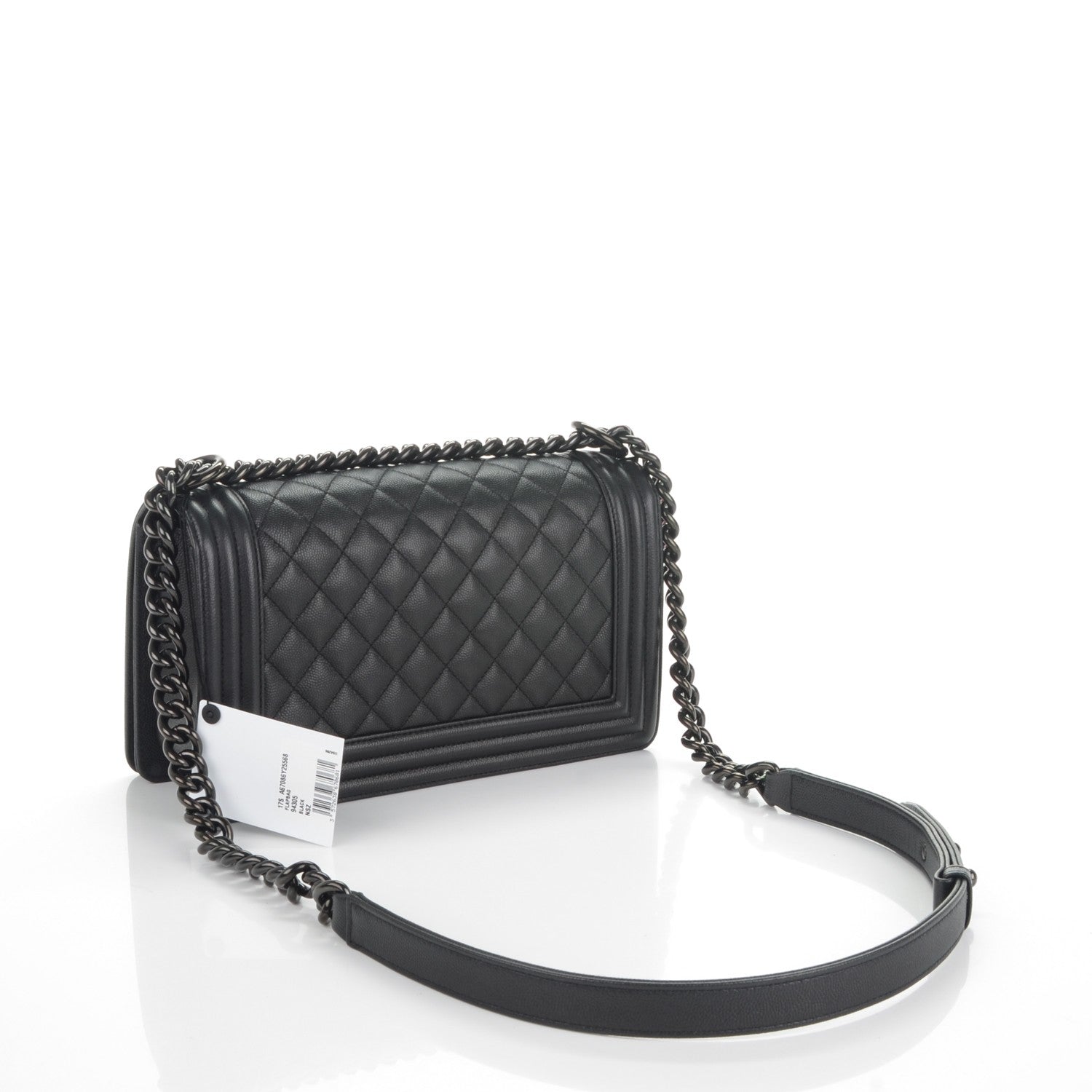 Chanel Caviar Quilted Medium Boy Flap So Black 3 of 7