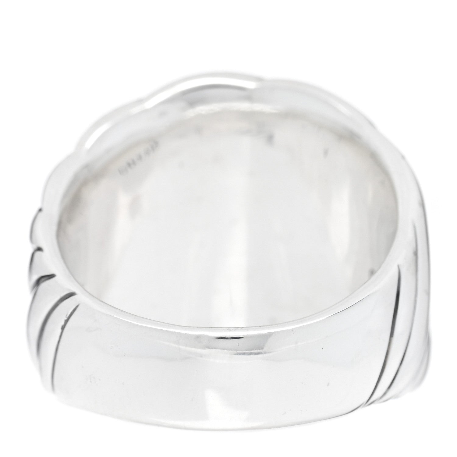 David Yurman Sterling Silver Sculpted Cable Ring 59 8.75 3 of 4