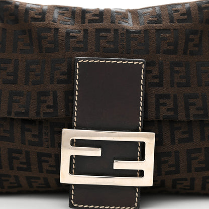 Fendi Zucchino Baguette Dark Brown 6 of 9