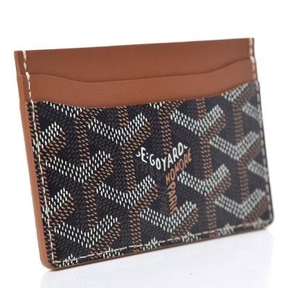 Goyard Goyardine Saint Sulpice Card Holder Black Gold 3 of 7